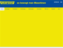 Tablet Screenshot of marcustransport.de